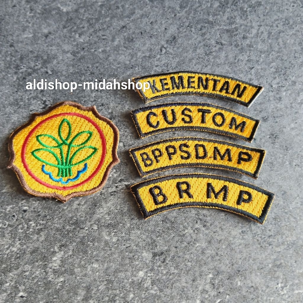 LOGO KEMENTERIAN PERTANIAN SET BORDIR/ logo KEMENTAN