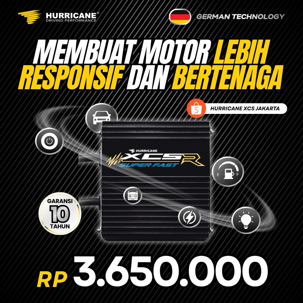 Hurricane XCSR Superfast Motor lebih bertenaga