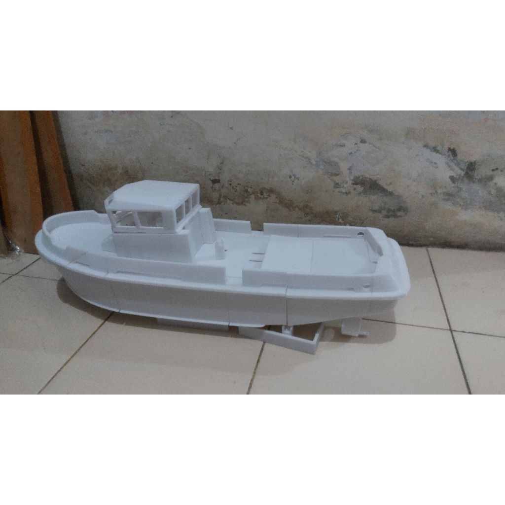 Hull RC Boat 3D Print Tugboat