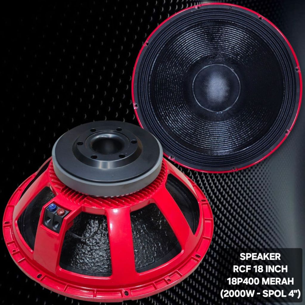 Speaker RCF 18 inch LF18P400 Merah / Spk Komponen RCF 18" LF 18P400 Red
