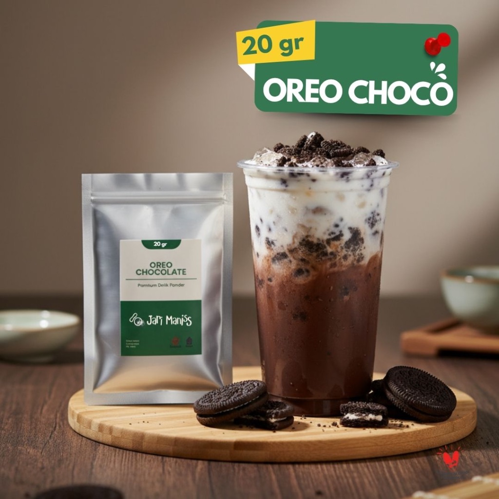 JARI MANISS OREO CHOCO Premium powder 20 gr | Bubuk minuman COKLAT OREO premium | Bubuk Minuman Prem