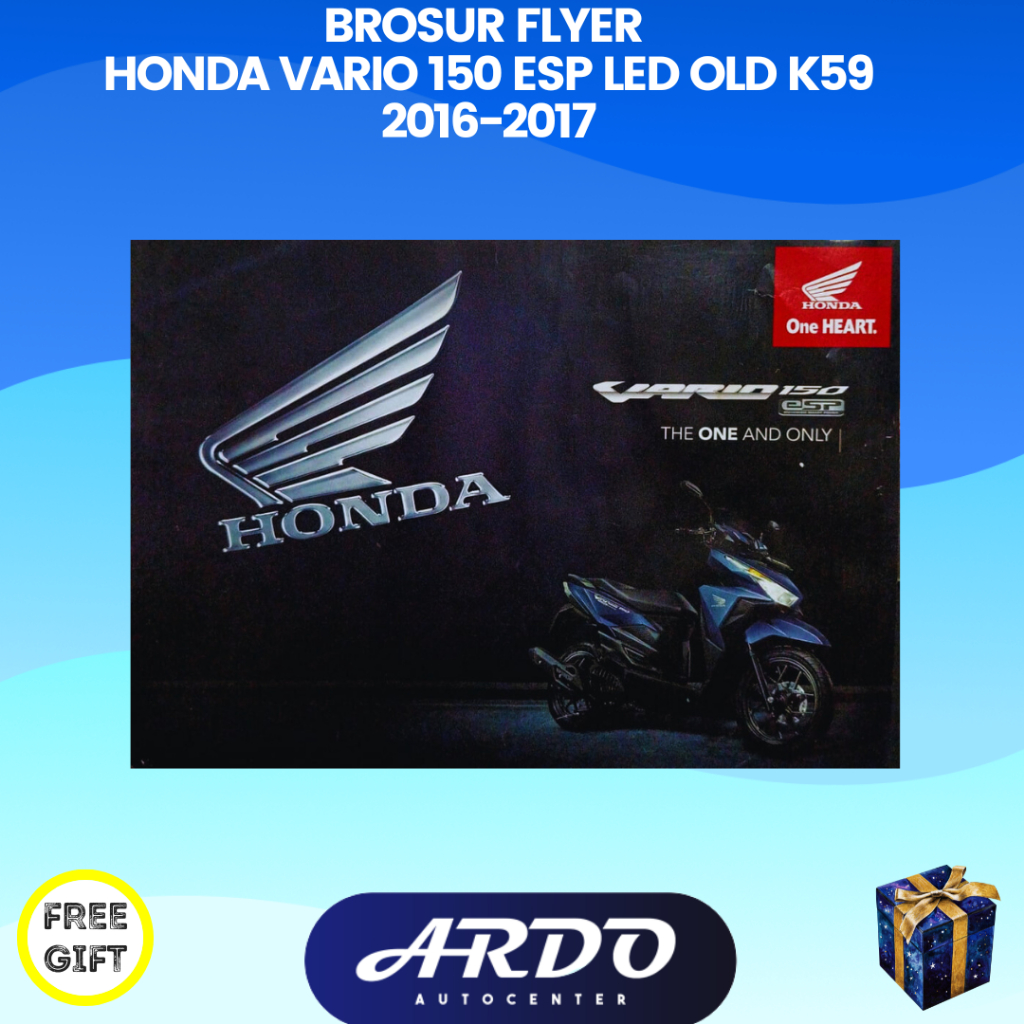 Brosur katalog motor Honda Vario 150 ESP   Led old K59 2016-2017 improvement Vario Generasi ke 5