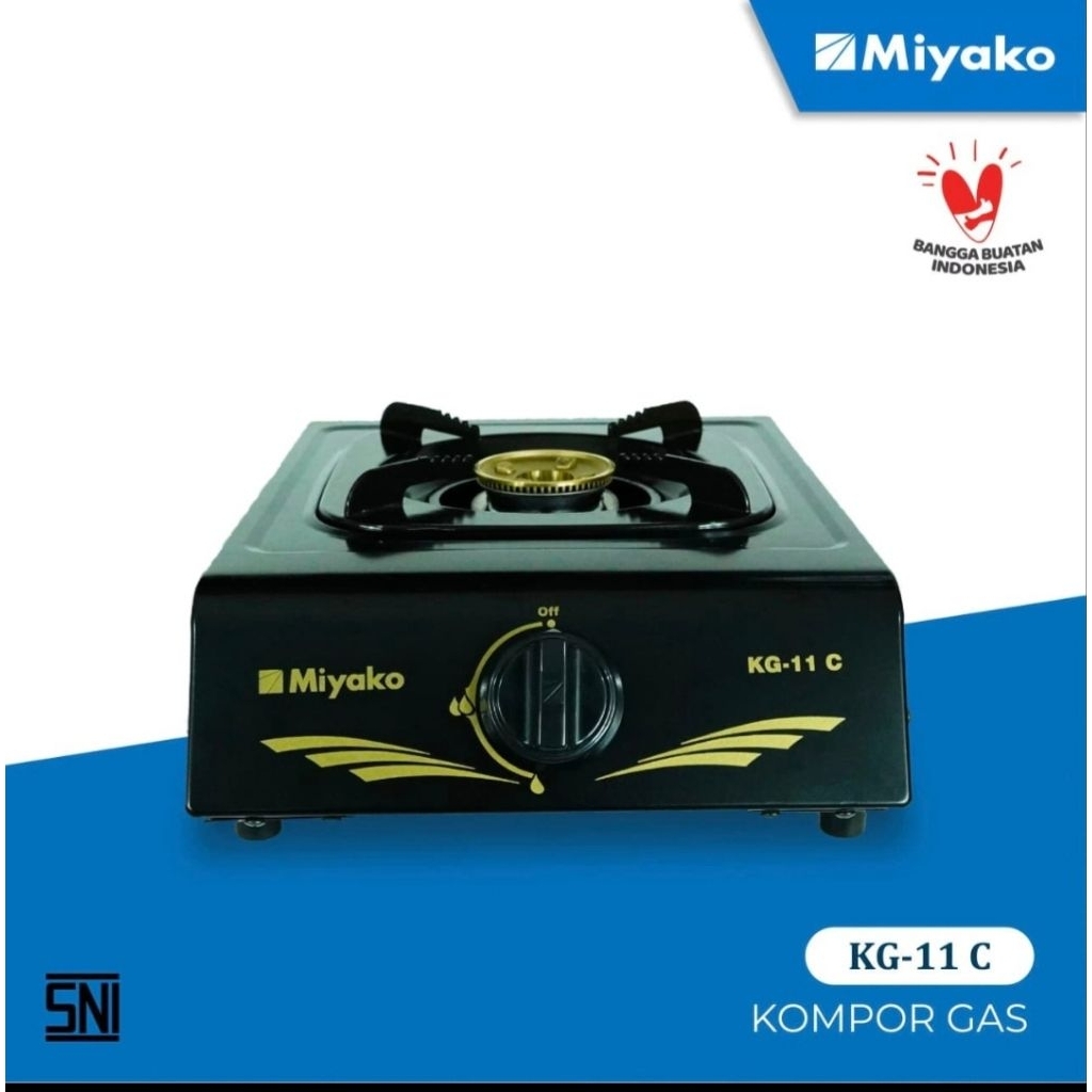 MIYAKO KOMPOR GAS KG-11C / KOMPOR GAS SATU TUNGKU ATAS MEJA