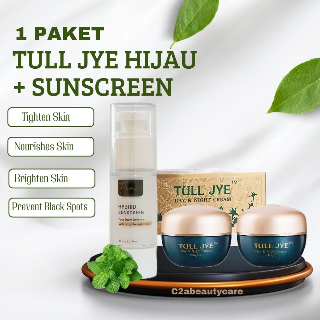 TULL JYE HIJAU 10GR + SUNSCREEN (KULIT NORMAL KERING)