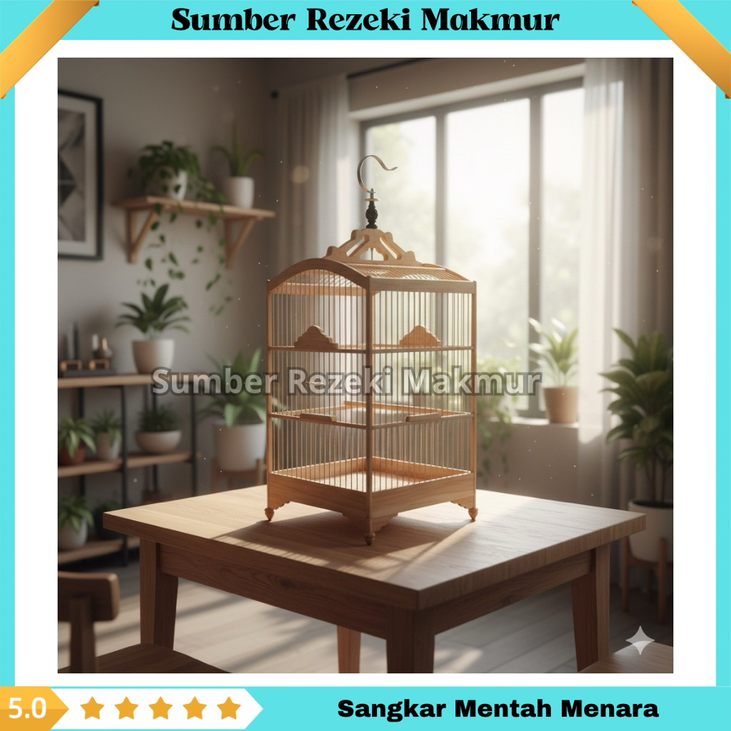 KANDANG BURUNG SANGKAR KOTAK MENTAH REPLIKA EBOD BNR MENTAH