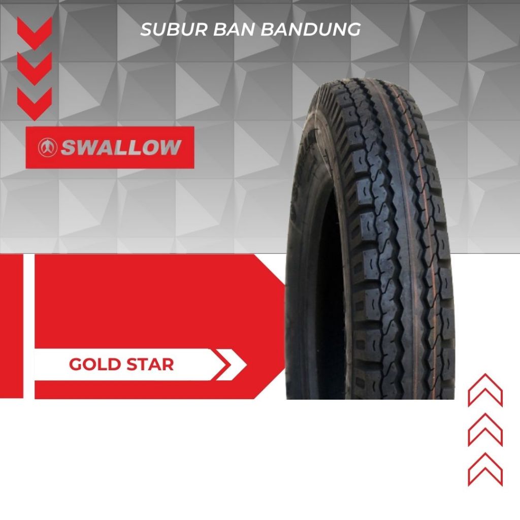 Ban Luar Swallow Motor Roda 3 400-12 6PR Gold Star Viar Tossa Nozomi Original SNI