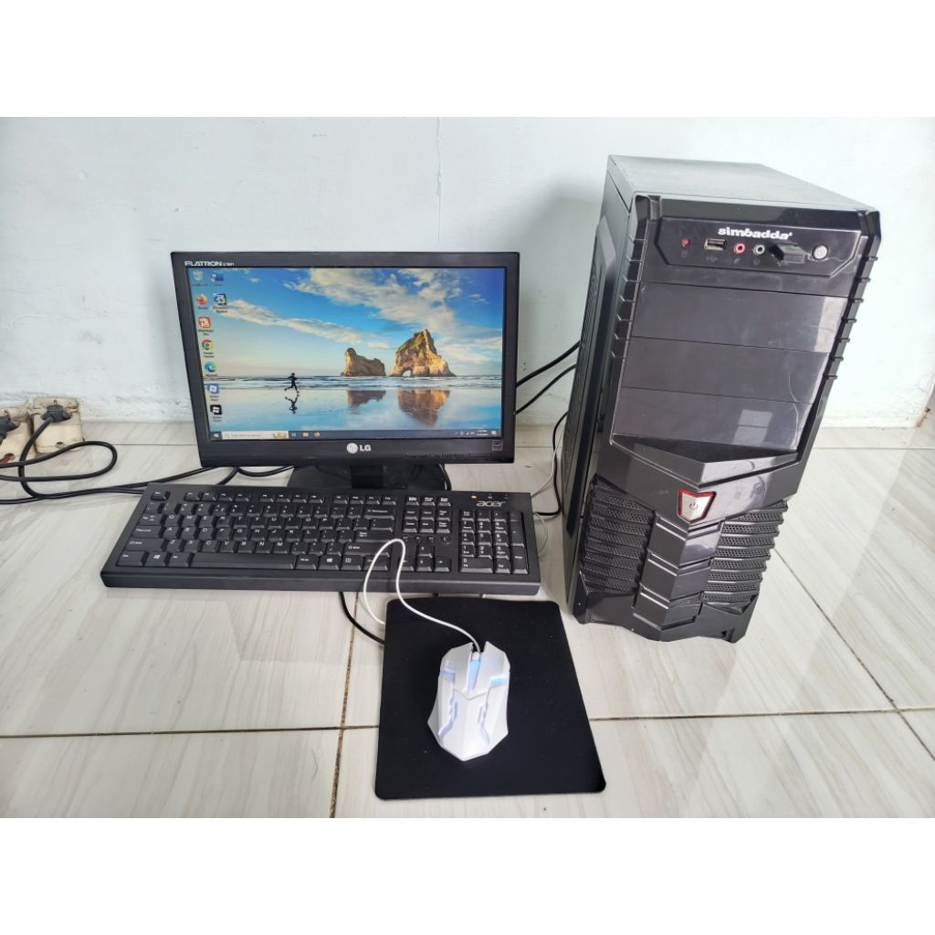 PC komputer core i5 lengkap siap pakai