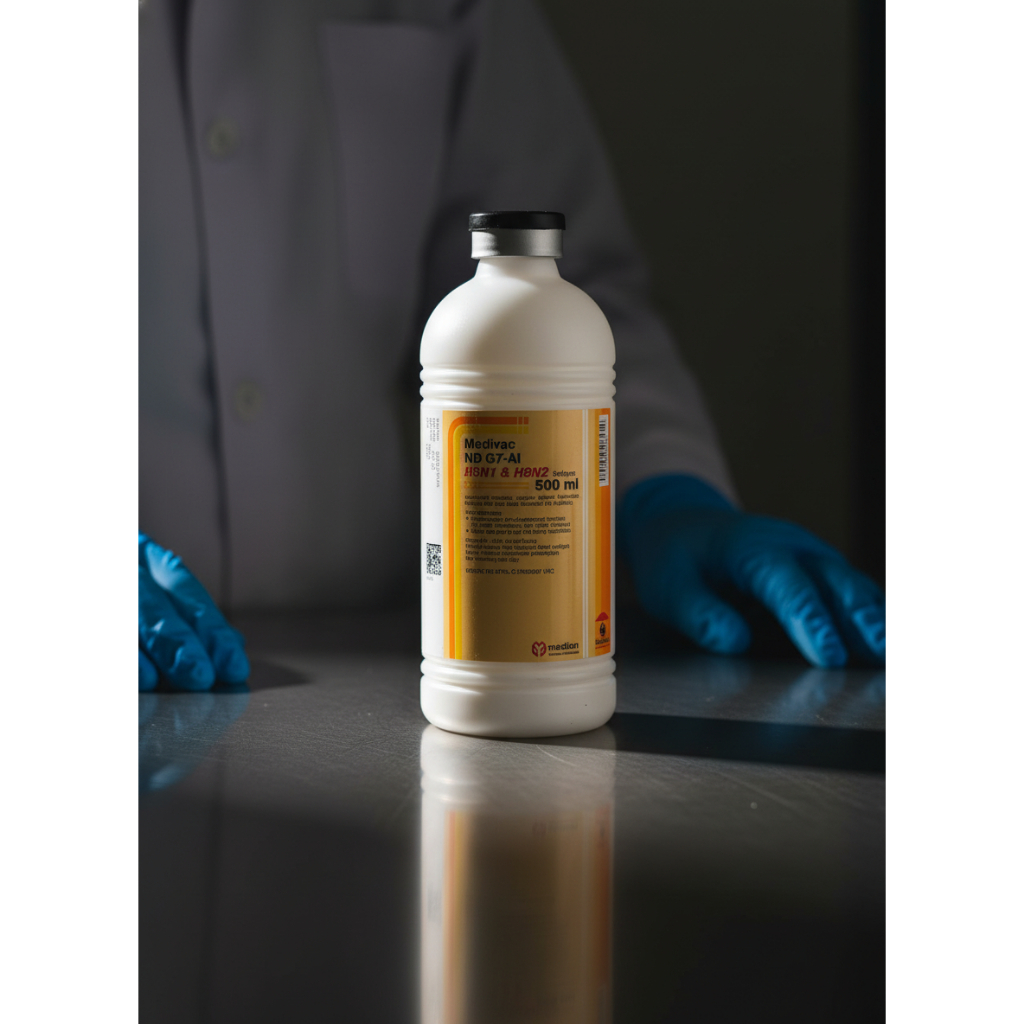 VAKSIN MEDIVAC ND G7 AI H5H9 500 ML 1000 EKOR - Vaksin Mencegah ND dan AI pada unggas