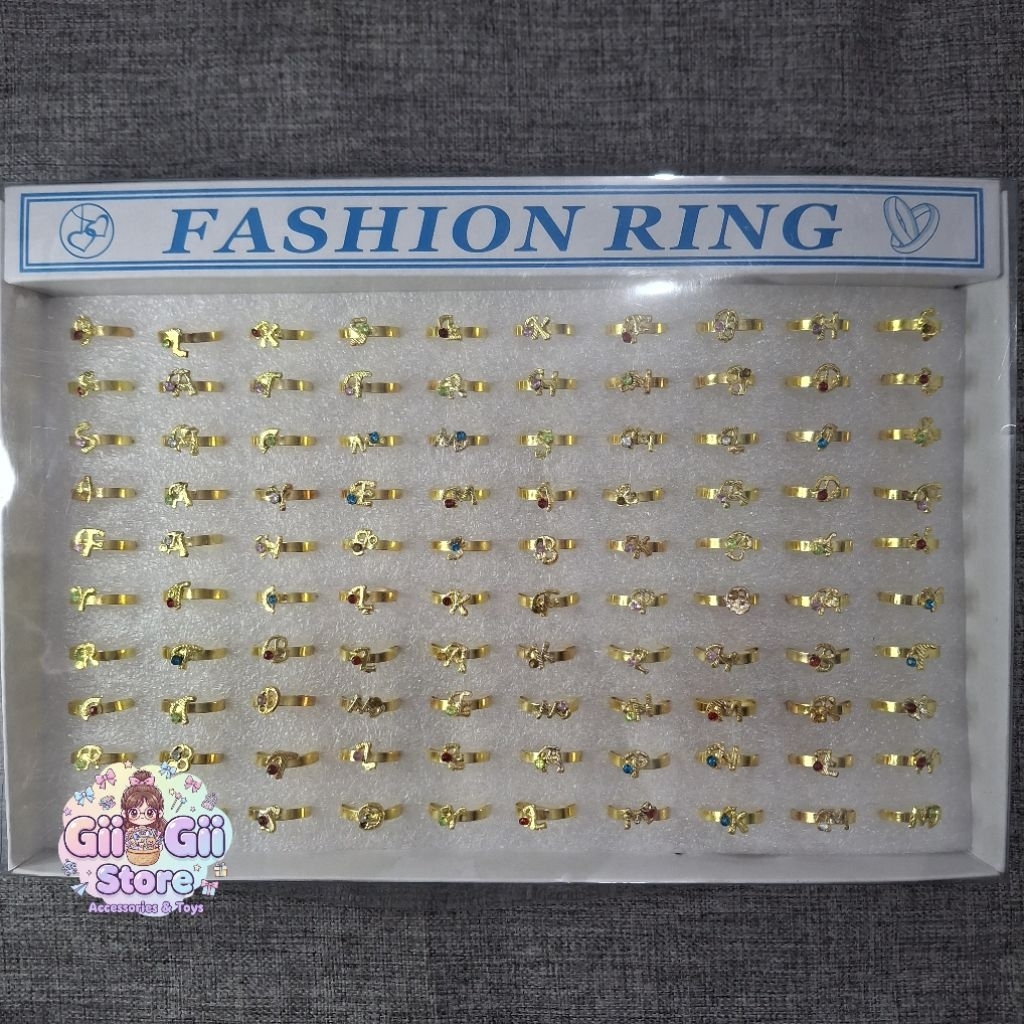 Cincin Fashion Ring Kecil Isi 100 Untuk Anak Anak Grosir Cincin Set Cantik