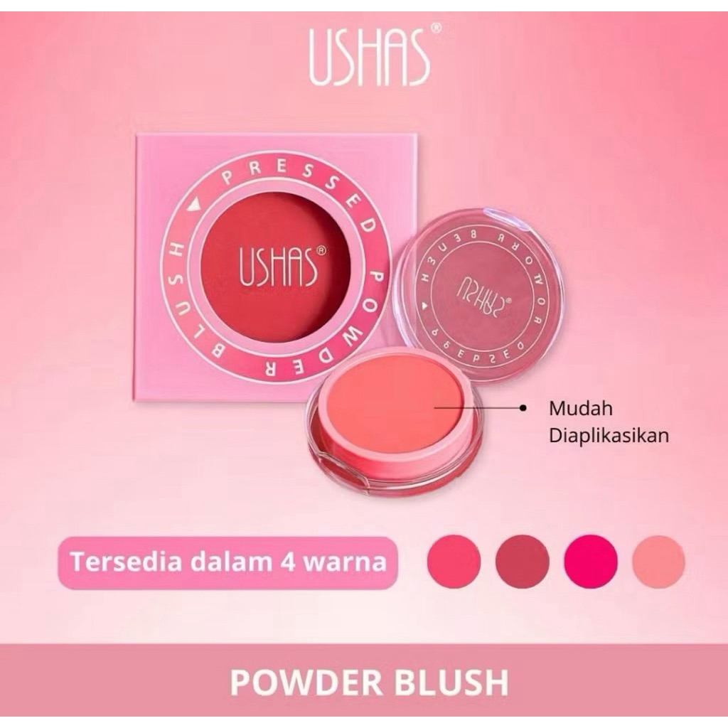 USHAS PRESESED POWDER BLUSH