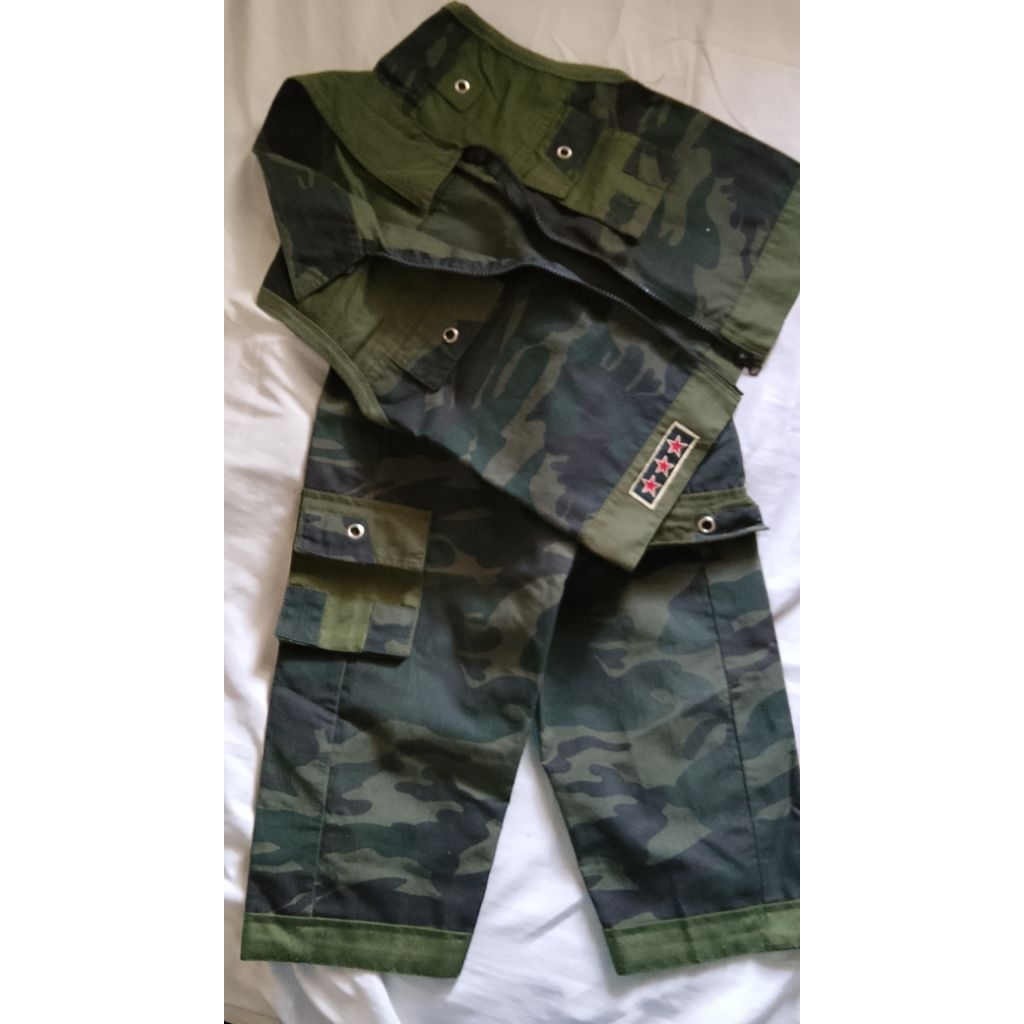 Preloved Setelan Rompi Tentara