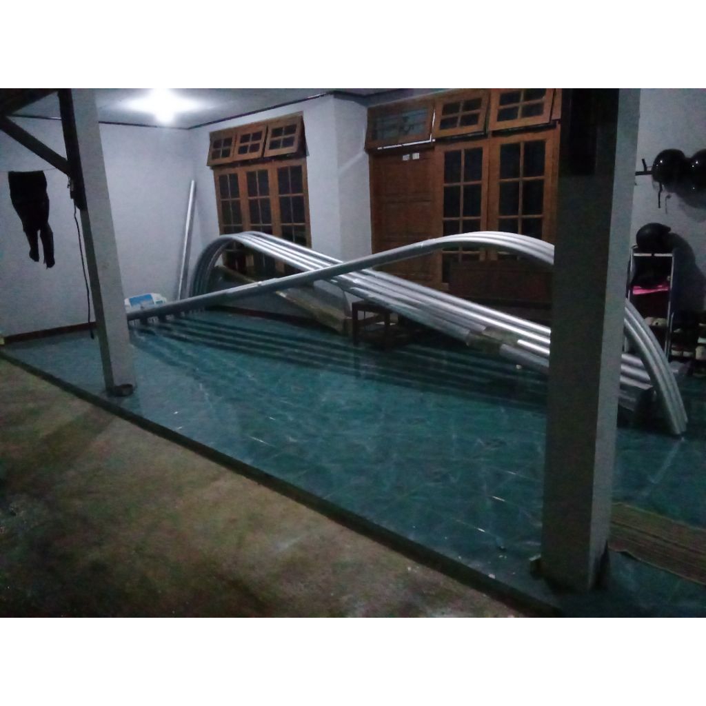 paket lampu tiang PJU tempel dinding