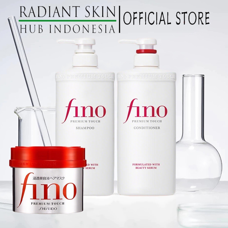 Fino Premium Touch Hair Care Series (Hair Mask 230g/Conditioner 550ml/Shampoo 550ml)