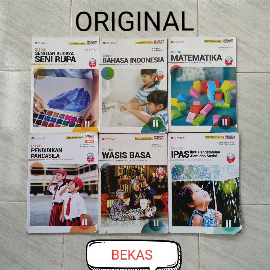 ( BUKU BEKAS ) ( ORIGINAL ) KELAS 2 II SD MI PENERBIT MEDIATAMA KURIKULUM MERDEKA MAJU FASE A - ESEN