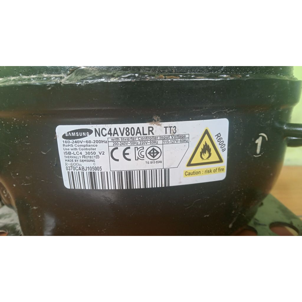 KOMPRESOR KULKAS SAMSUNG NC4AV80ALR TT3  INVERTER 2 PINTU ORIGINAL