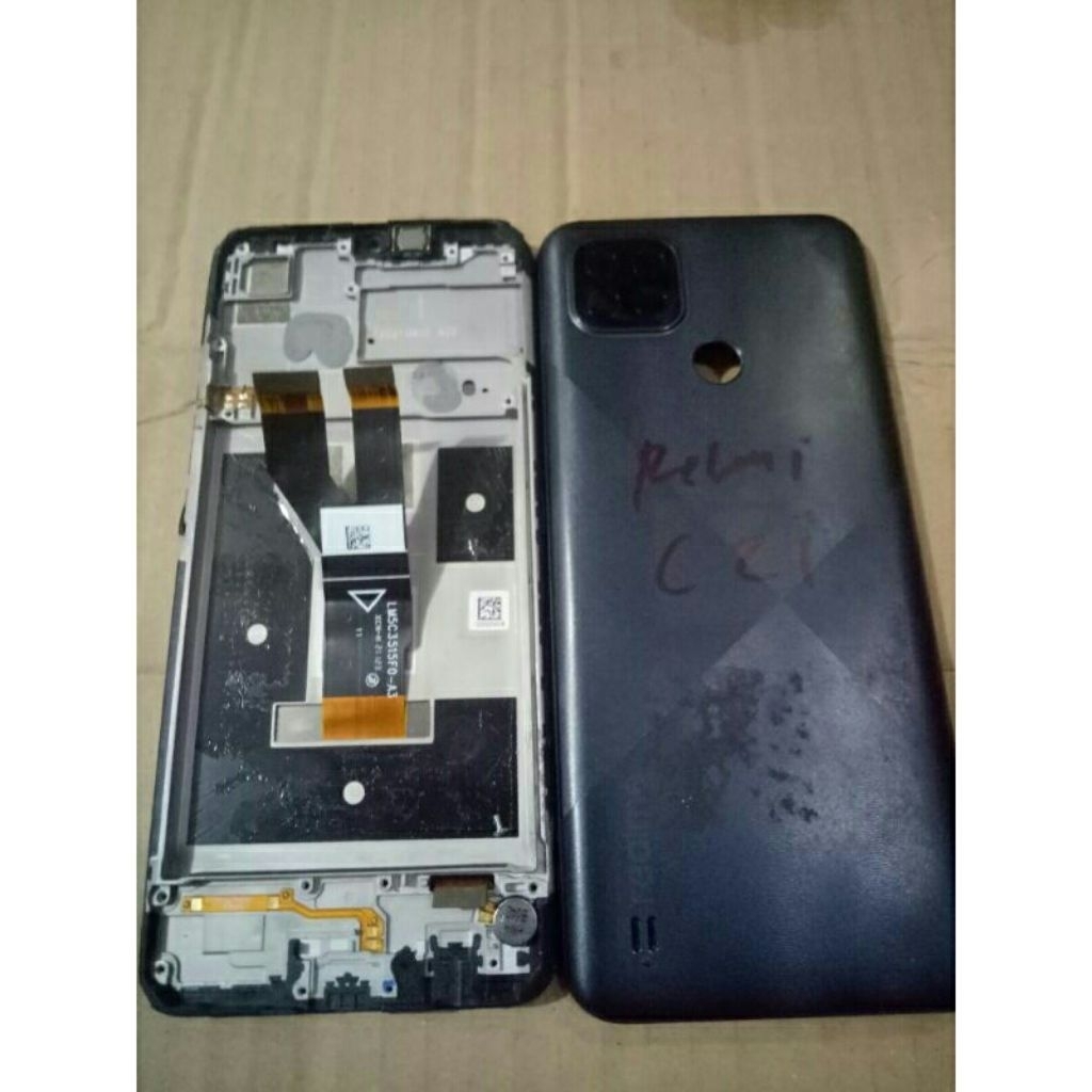 Lcd Tc Hp Realme C21 MINUS TC RETAK dikit sentuh normal