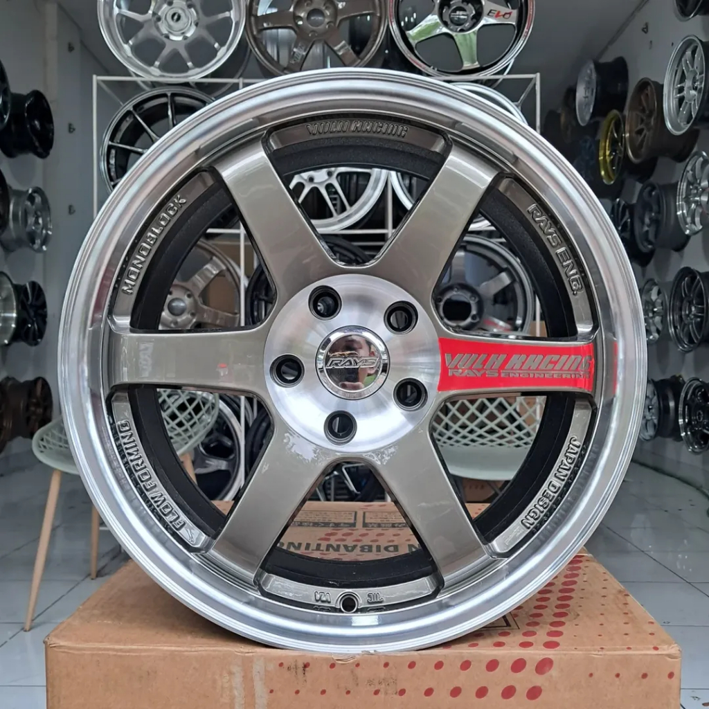 Velg Volk R️️️️️️️️️️️️️️️️️️️️️️️️️️ays TE37 Flow Forming Ring 17x8 Pcd 5x114.3 Et 37 Warna Ej Tita