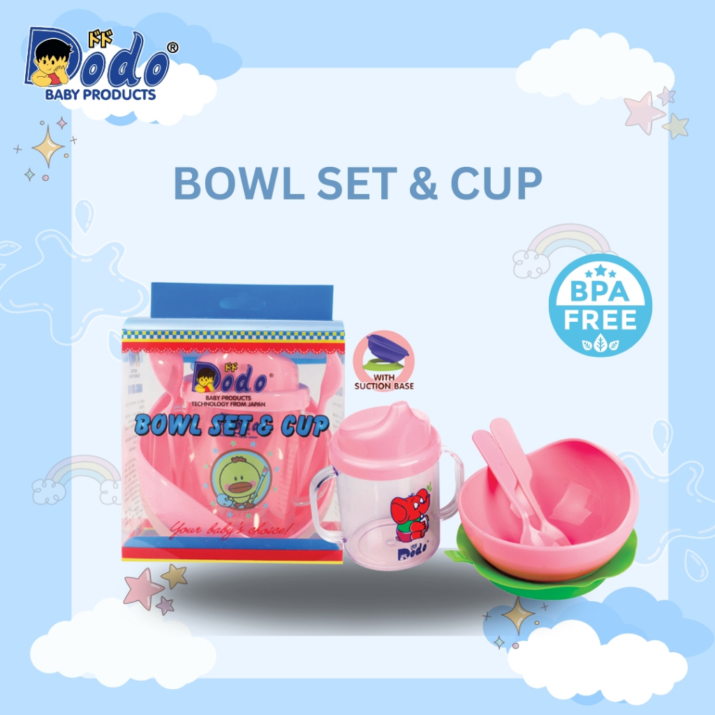 Dodo Bowl Set Cup / Tempat Makan Bayi