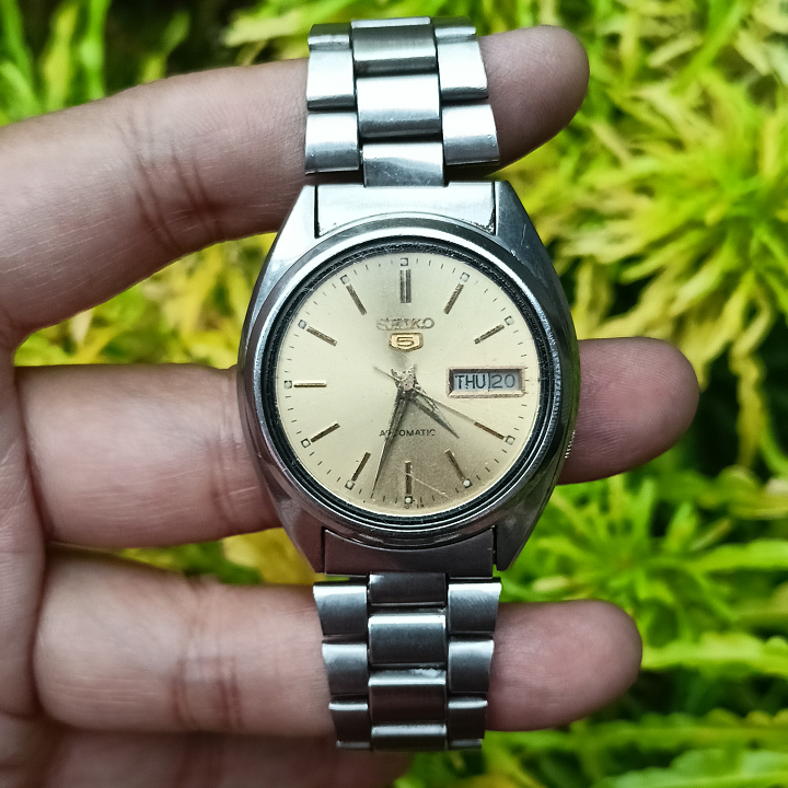 SEIKO 7009-3040 Silver Gold Dial Vintage Second Original | Jam Tangan Pria Preloved