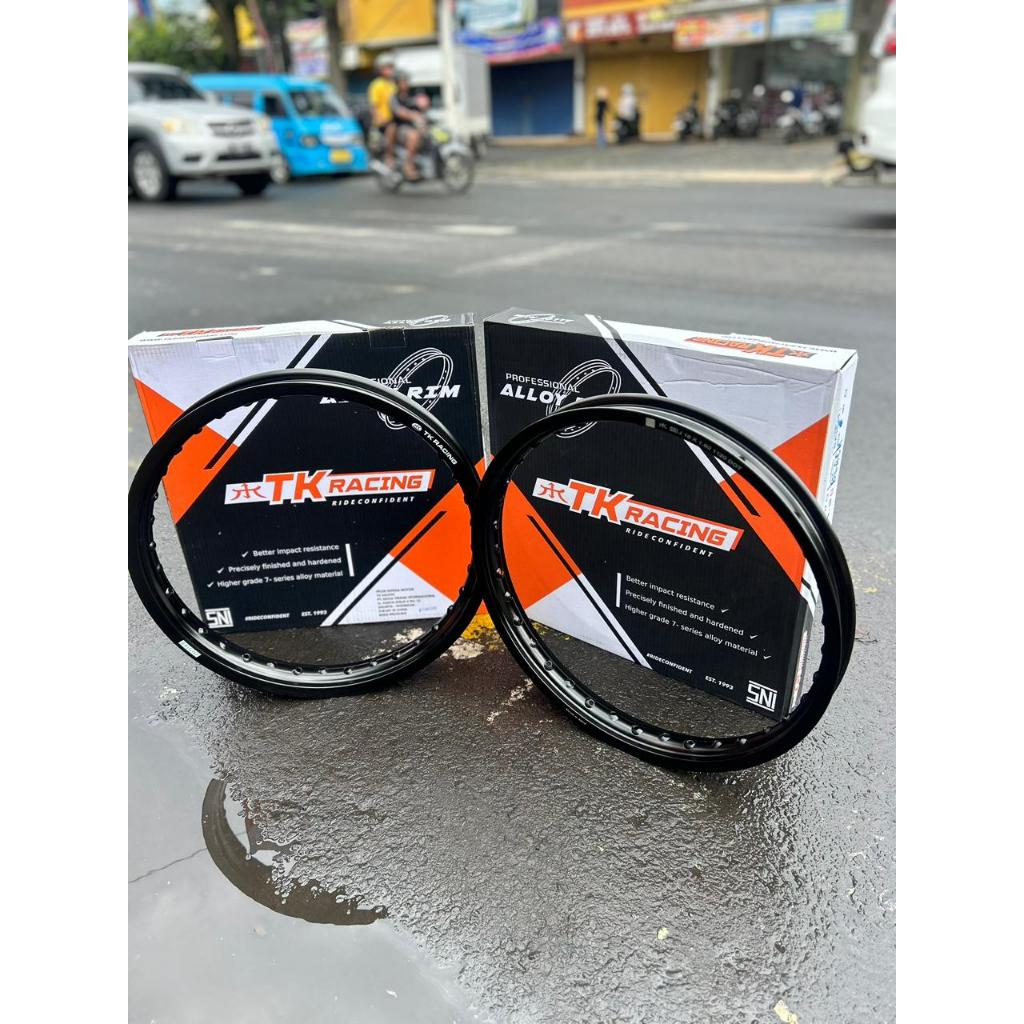VELG TK RACING HITAM 160 185 RING 18 RX KING RXKING RXZ ORIGINAL HARGA PER SET