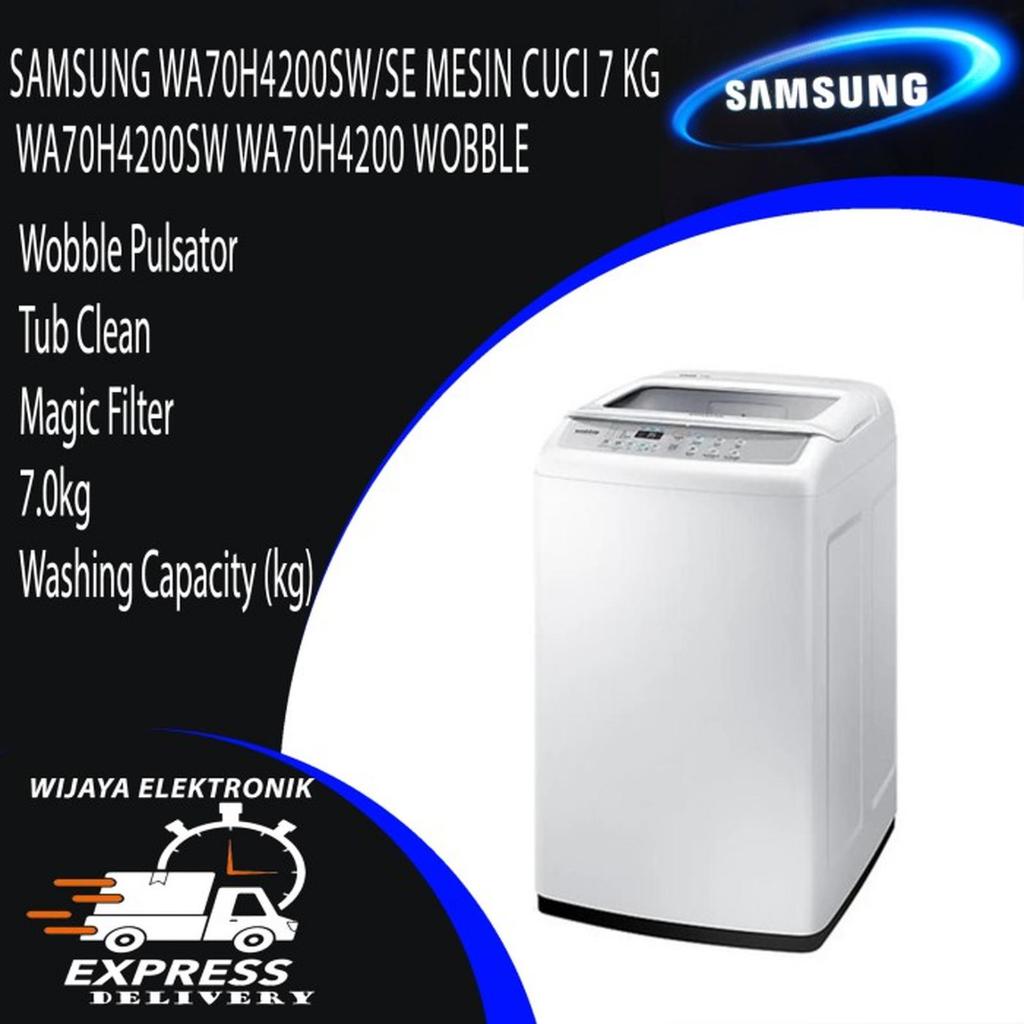 Samsung WA75H4200SG - Mesin Cuci 7,5KG Samsung Wobble Top LOADING