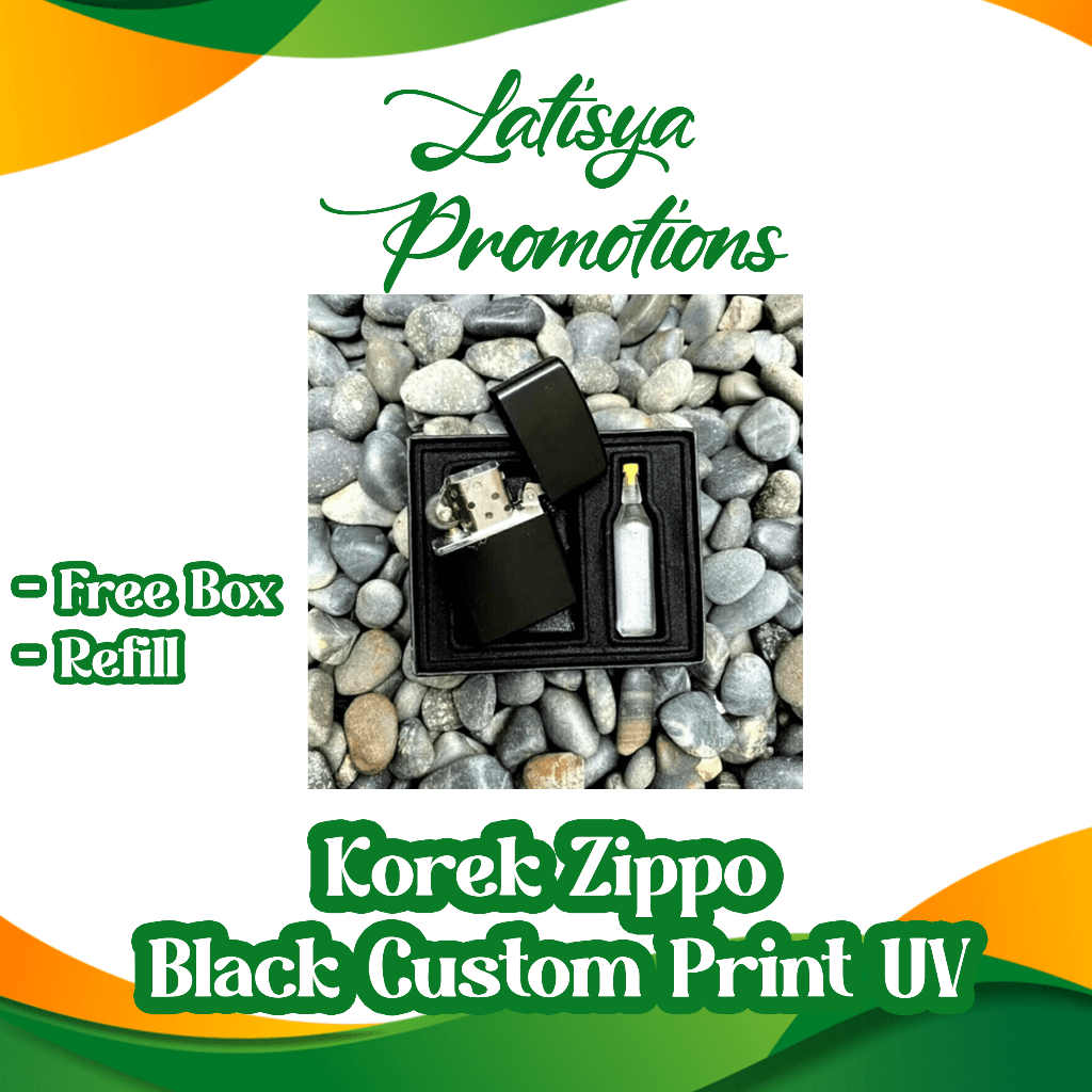 Korek Zippo Stainless Custom Print UV – Eksklusif, Elegan