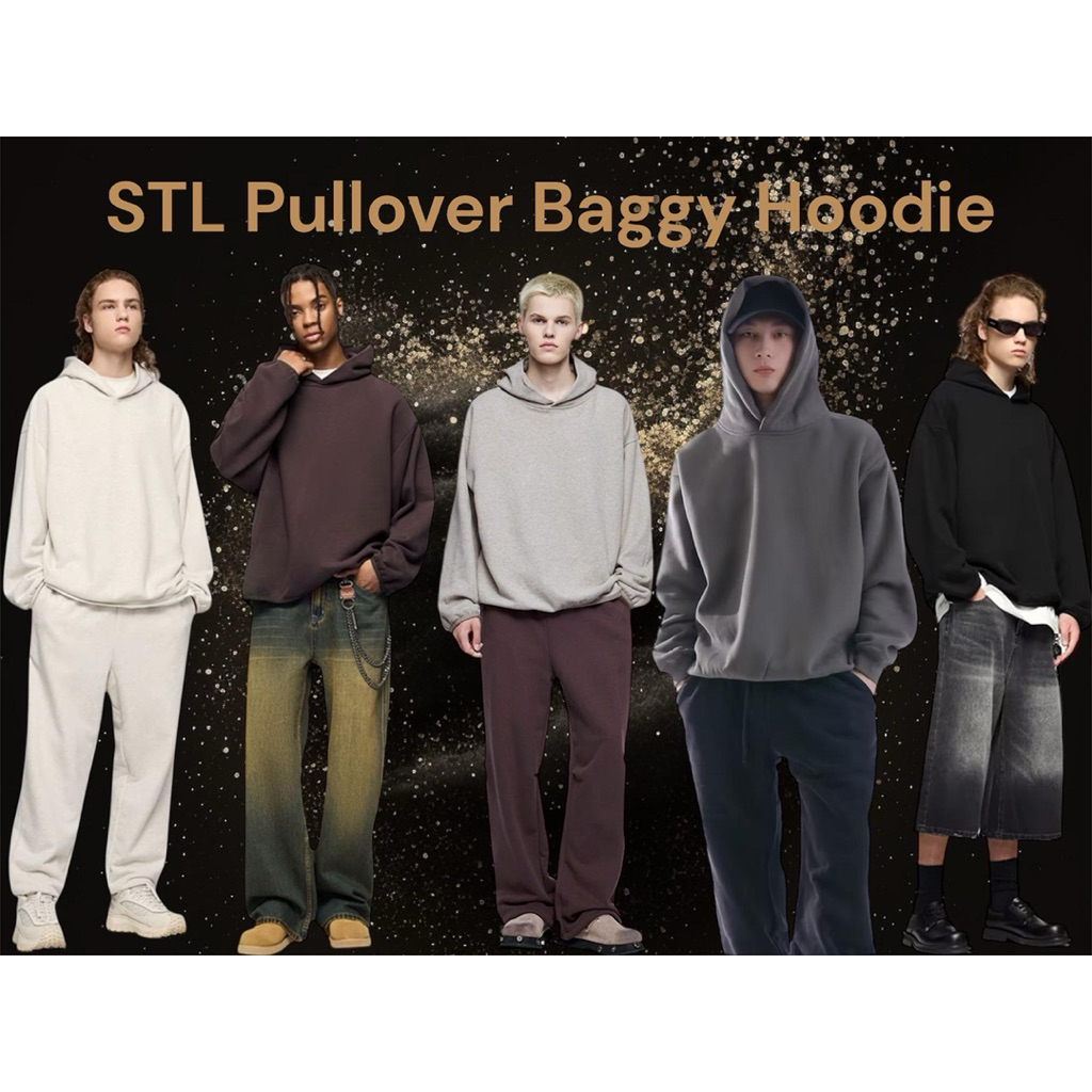 Sweater Pull over Baggy Hoodie STL