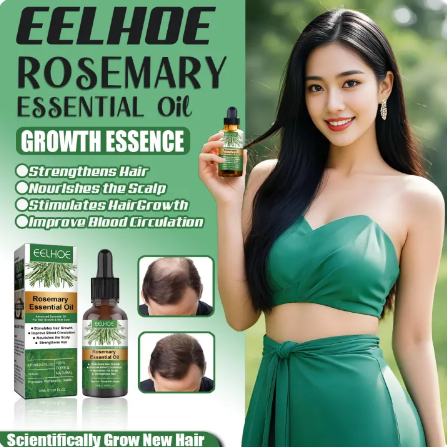 EELHOE Rosemary Oil Rambut Penumbuh Rambut Botak Perawatan Rambut Rontok Penumbuh Rambut Cepat Hair 