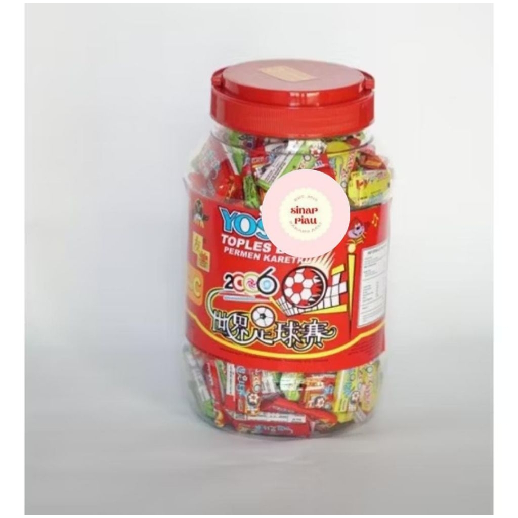 YOSAN PERMEN KARET BOLA TOPLES ISI 200 X 2g