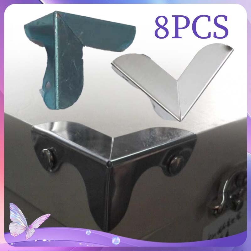 Pelindung Sudut Kotak Siku Hardcase Aluminium 8pcs Aksesoris Furnitur Siku Besi Hardcase Siku Pojok 