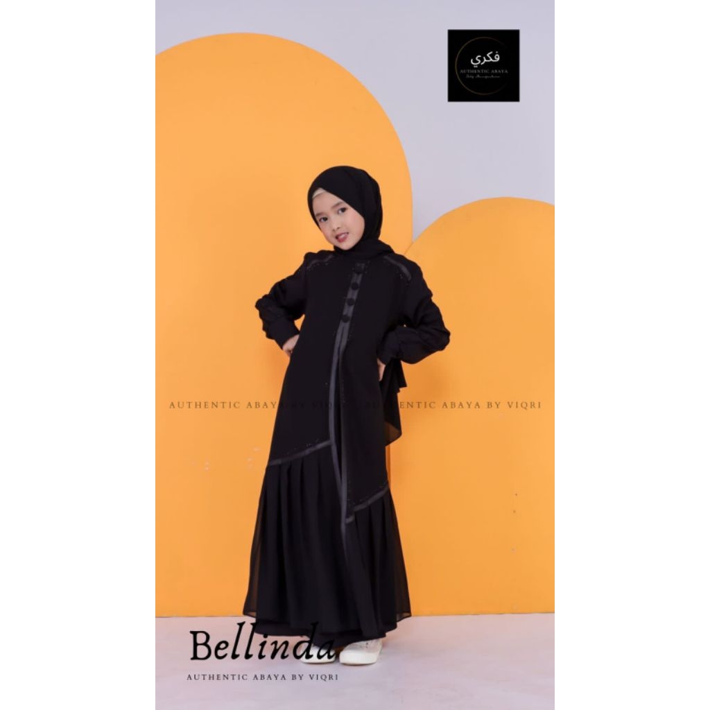 gamis hitam Abaya turkey anak perempuan terlaris