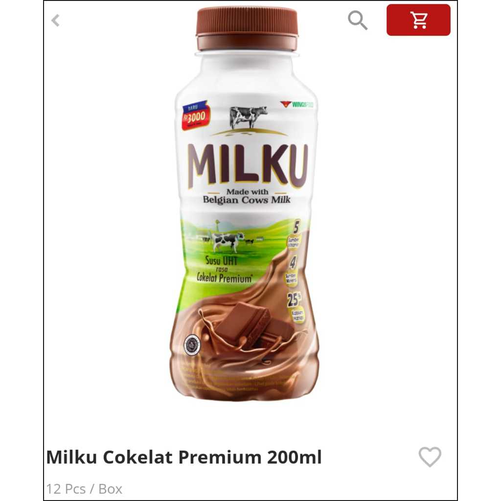 Susu Milku 200 Ml Wingsfood Premium