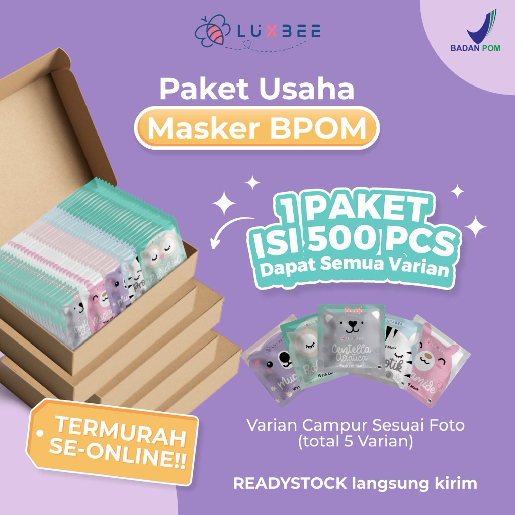 Paket 500 Masker Luxbee