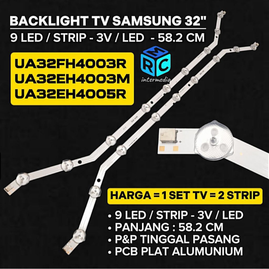 BACKLIGHT SAMSUNG UA 32FH4003R - UA 32EH4003M - UA 32EH4005R BACKLIGHT TV LED SAMSUNG UA 32FH4003R -