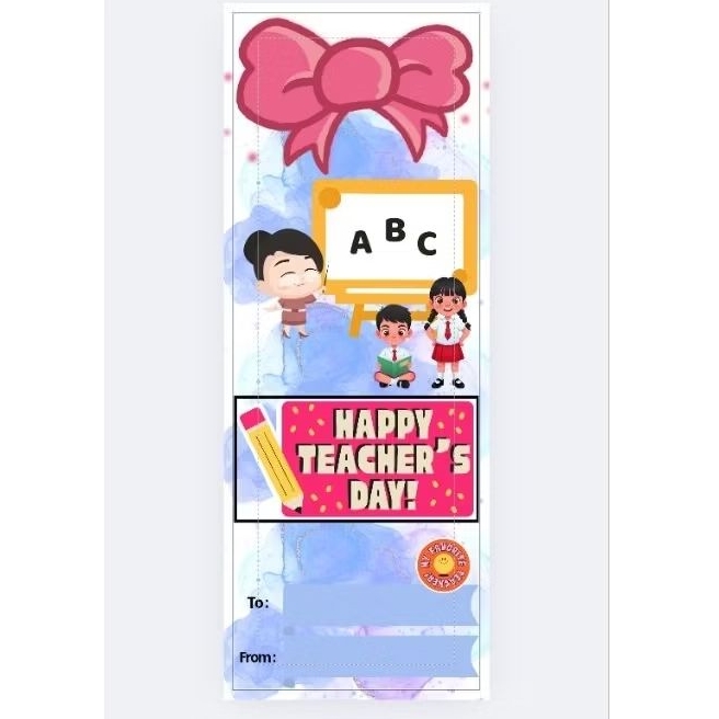 Snack Card Teacher's Day