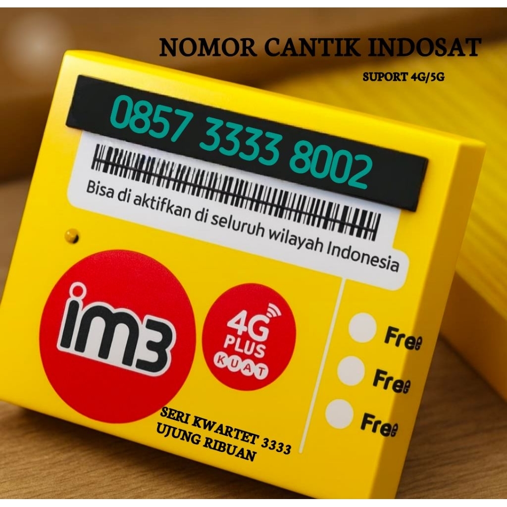 NOMOR CANTIK  INDOSAT KWARTET 3333