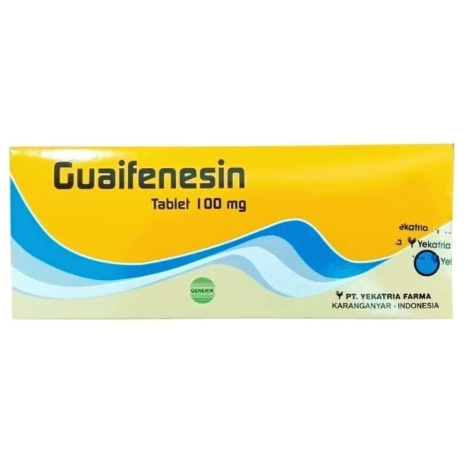 GUAIFENESIN Tablet 100mg (100's /Dus) - YEKATRIA FARMA