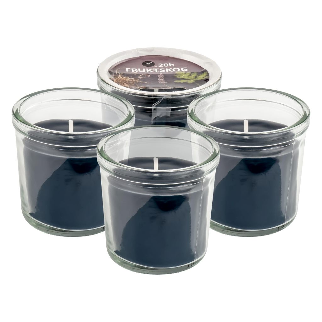 Promo Lilin Beraroma Dalam Gelas Fruktskog Scented Candle In Glass, Vetiver & Geranium/Hitam-Toska,