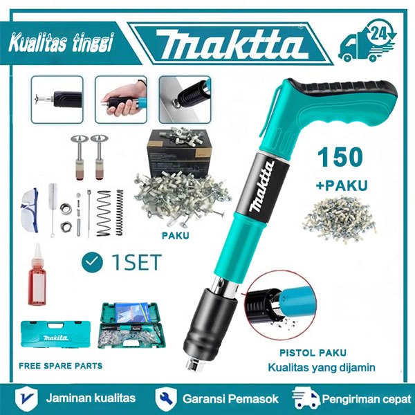 Makita Nail Gun Manual Steel Nail Nail Beton Kuku Kuku Konstruksi Konstruksi Renovasi Alat Renovasi