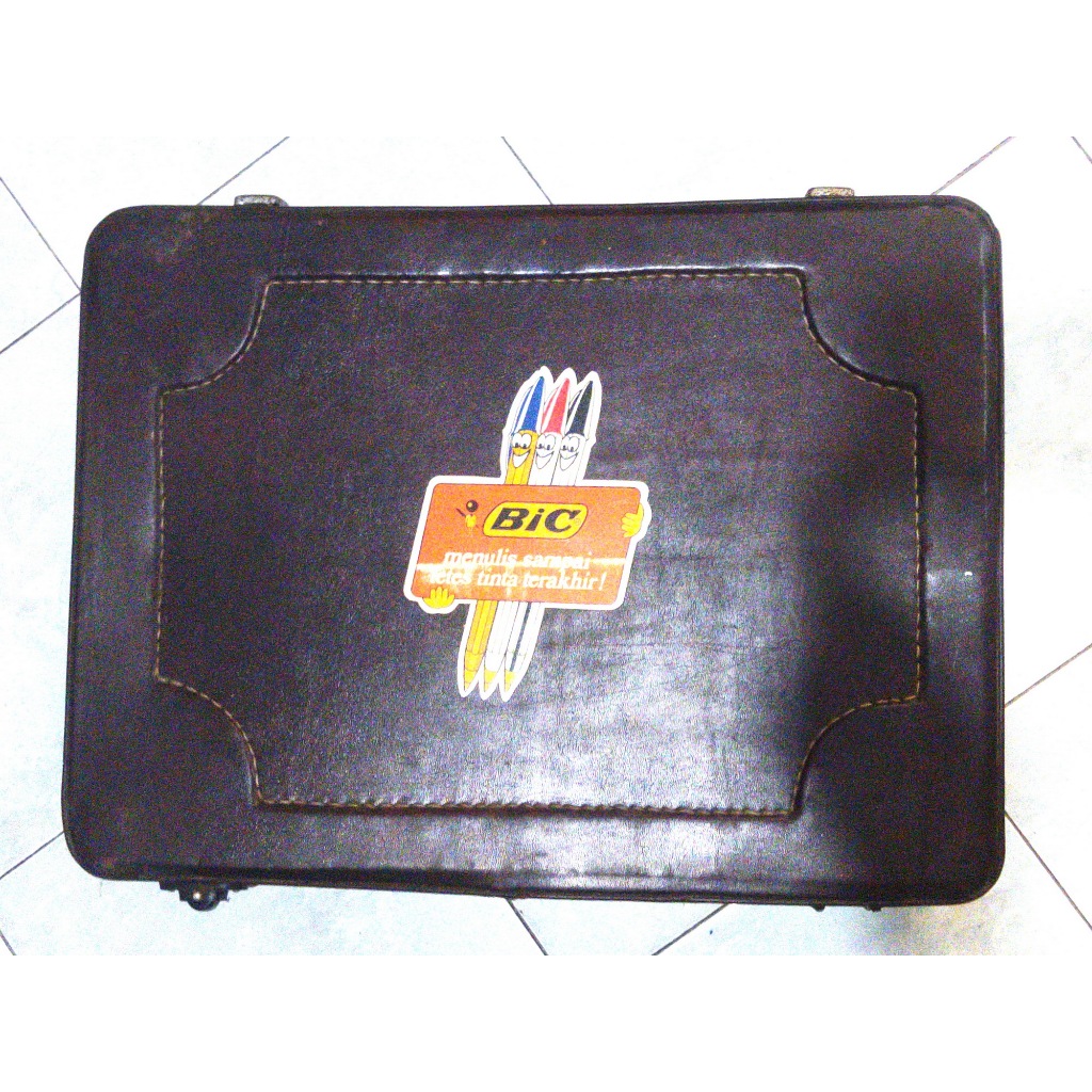 Koper Coklat Antik Vintage Kulit