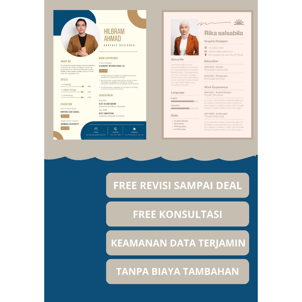 Jasa Pembuatan CV | Jasa Desain CV
