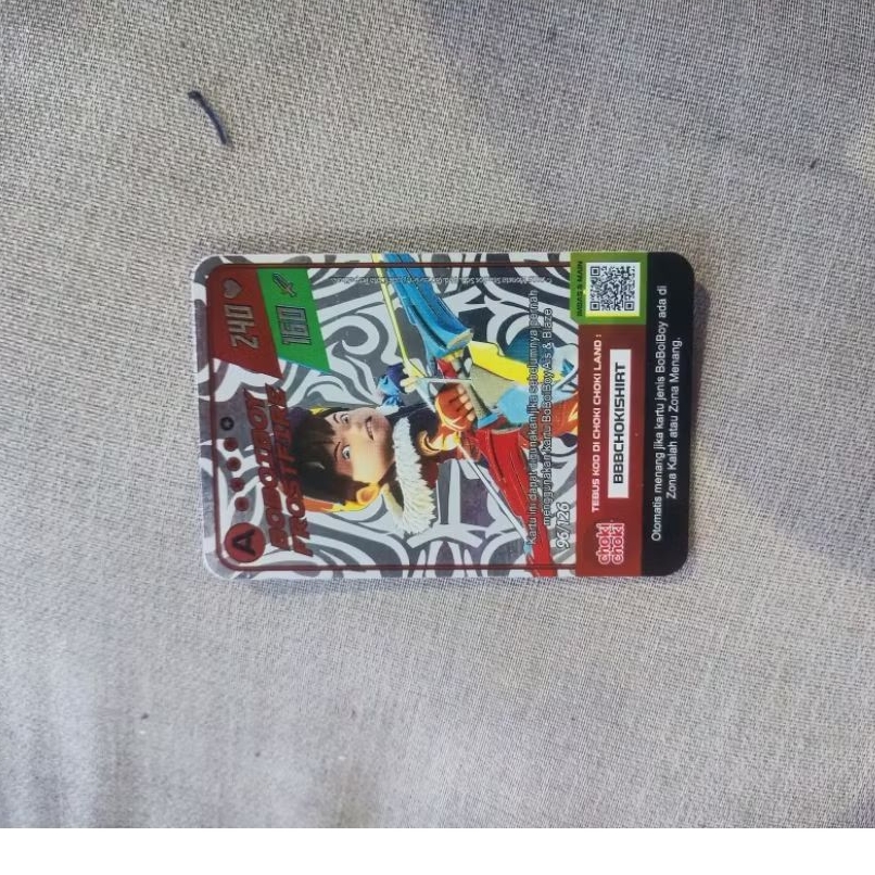 Kartu Choki Choki Boboiboy FrostFire