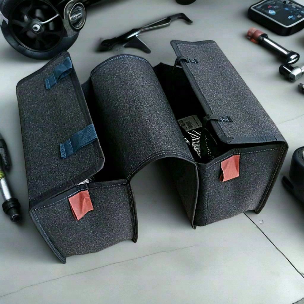 Tas Kandek Tas keranjang Tas obrok Tebal Kuat Accessories Kain Motor Motorcycle Peredam Tali Tempat