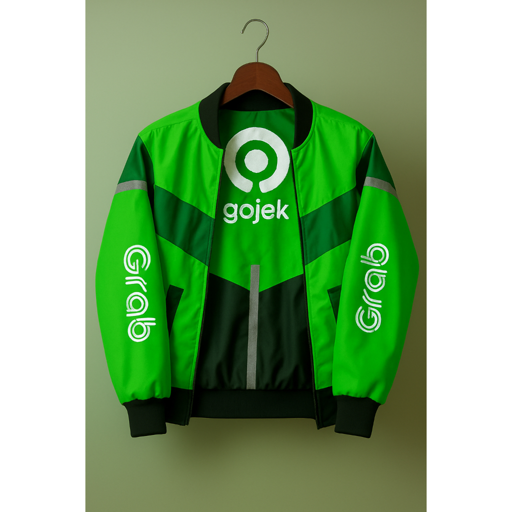 JAKET BOMBER BOLAK BALIK OJOL TERBARU / JAKET BOLAK BALIK G0JEK GREB TERLARIS