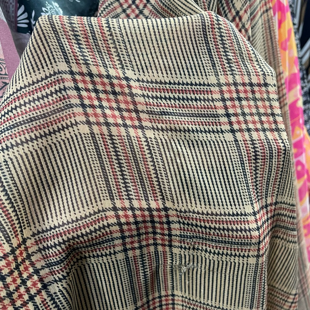 kain ceruty motif kotak premium - kain zara ceruty - kain sifon ceruti cht