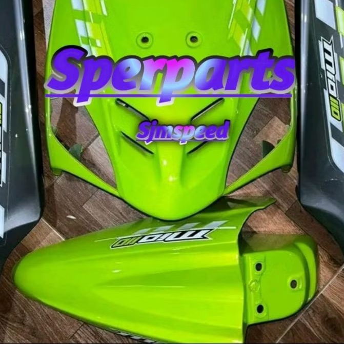 cover body halus Mio sporty lime kuning stabilo mix grey vietnam