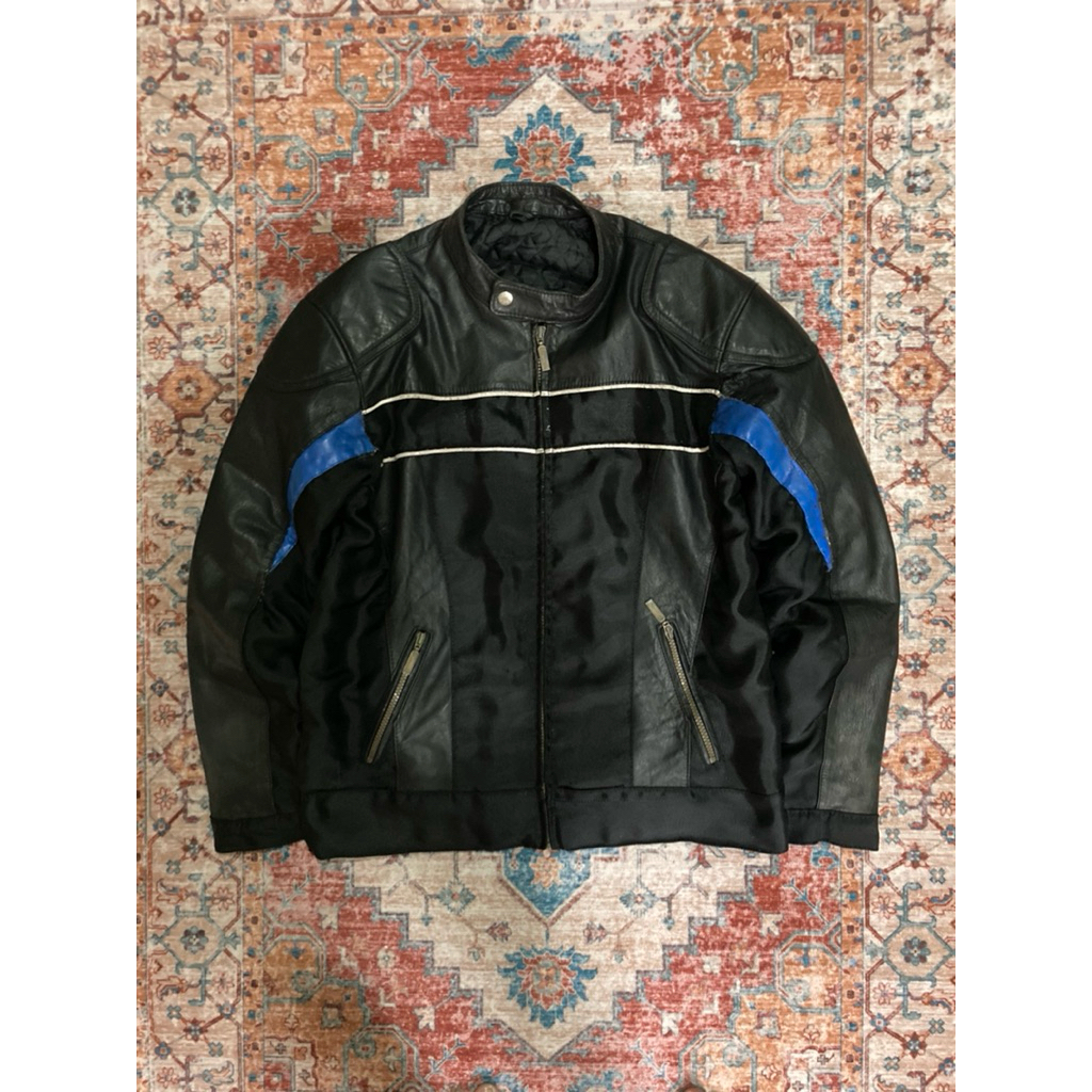 honda racing semi leather jacket