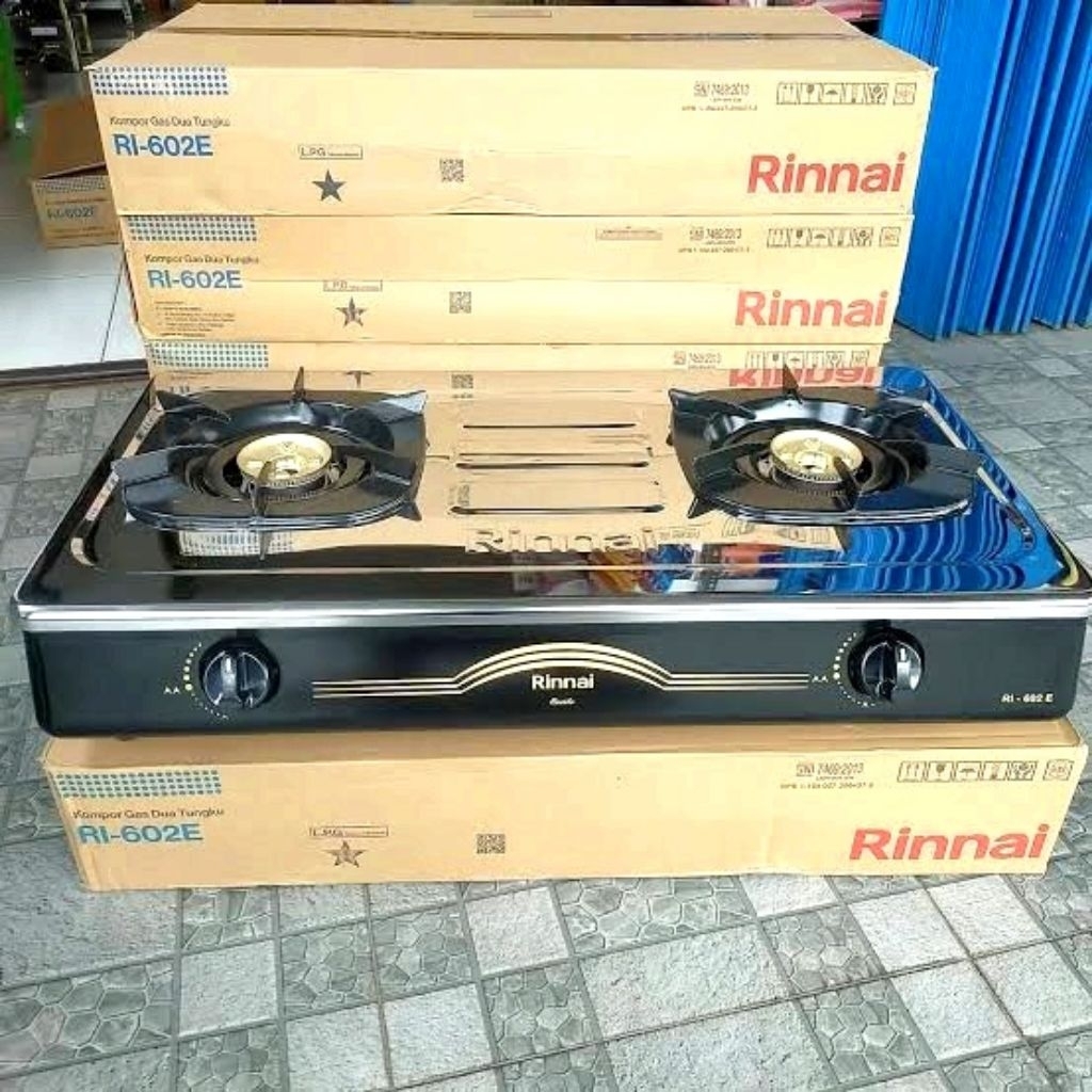Kompor gas RINNAI 602E / kompor rinnai / RI 602 E / kompor rinnai stainless tinggi
