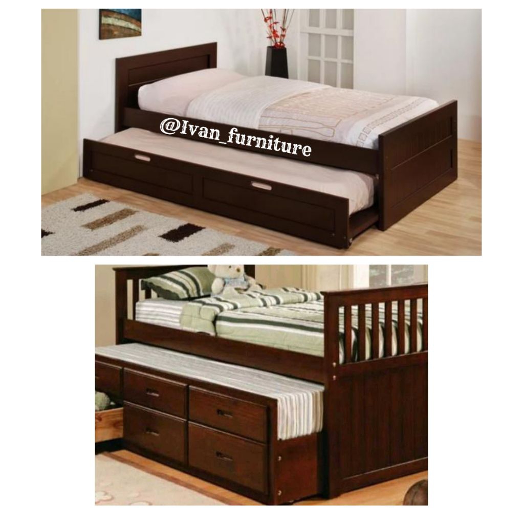 DIPAN SORONG JATI LACI 3 CUSTOM ORDER DIPAN SORONG LACI 3 KAYU JATI MINIMALIS