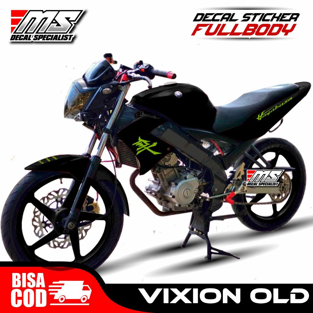 BISA COD Decal Sticker Variasi full Body Yamaha VIXION OLd Dasaran Hitam